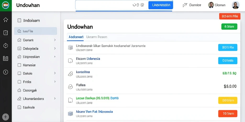 Tampilan antarmuka yang modern dan user-friendly.