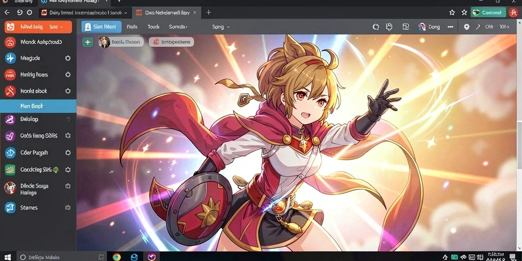 Screenshot menampilkan gameplay seru dengan karakter batik.