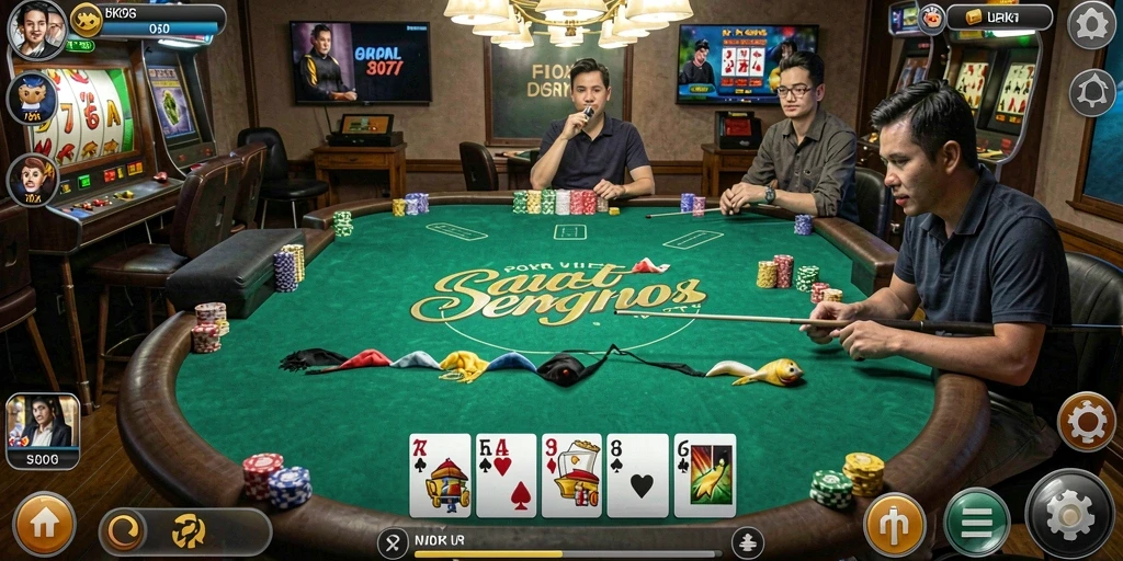 Gambar pertama menunjukkan karakter utama dalam mode eksplorasi.