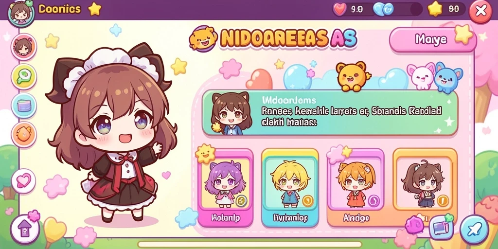Screenshot menampilkan karakter utama DEWI11 yang siap bertempur.