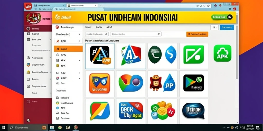 Tampilan utama permainan yang menarik.
