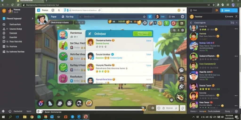 Tangkapan layar menunjukkan karakter favorit dalam game.